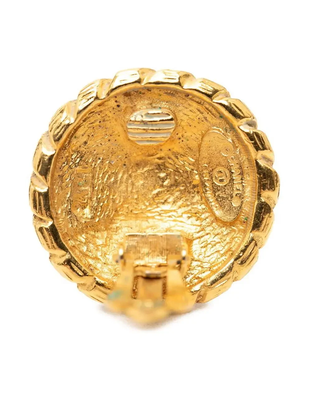 Chanel Cc Logo Clip-On Earrings Metal #343214C61B